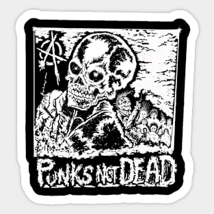 Punks Not Dead Sticker